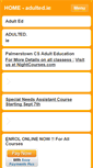 Mobile Screenshot of adulted.ie