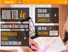 Tablet Screenshot of adulted.ie